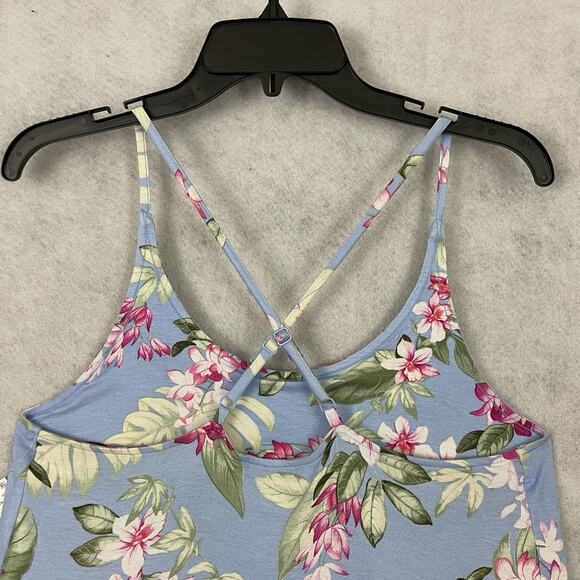 Tommy Bahama Womens Short Night Gown Small Blue Floral Sleep Dress Sleepwear NEW - Picture 8 of 12